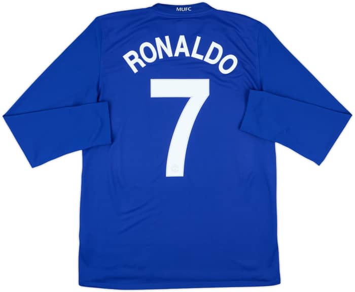 2008-09 Manchester United Third L/S Shirt Ronaldo #7 - 7/10 - (M)