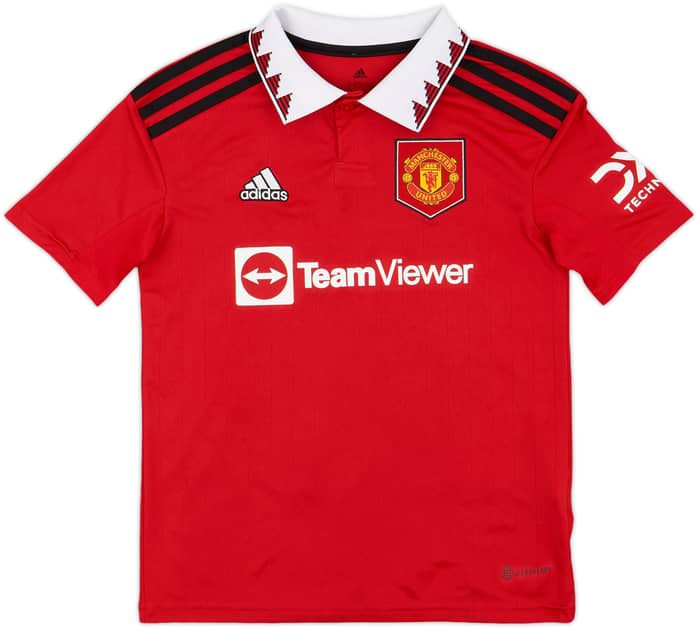 2022-23 Manchester United Home Shirt Rashford #10 - 9/10 - (S.Boys)