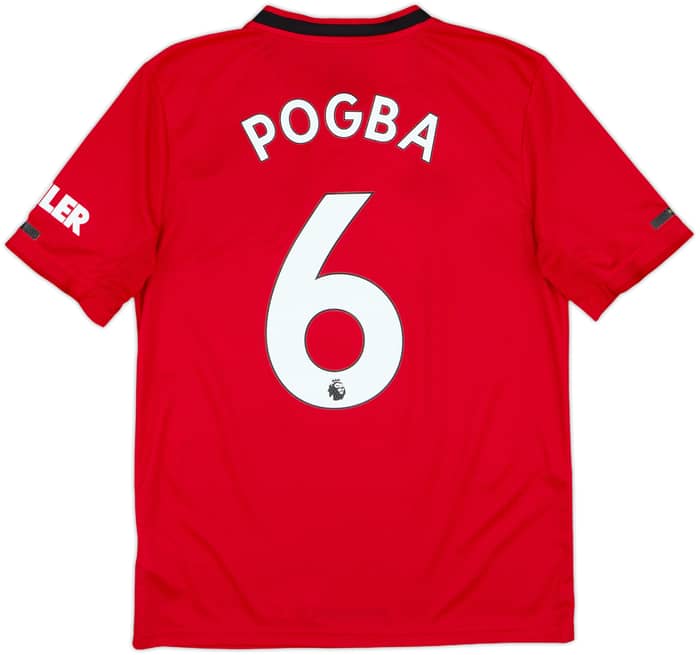 2019-20 Manchester United Home Shirt Pogba #6 - 8/10 - (XL.Boys)
