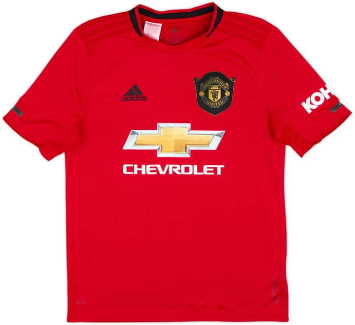 2019-20 Manchester United Home Shirt Pogba #6 - 8/10 - (XL.Boys)