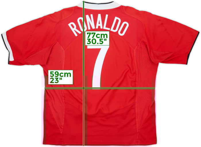 2004-06 Manchester United Home Shirt Ronaldo #7 - 4/10 - (XXL)