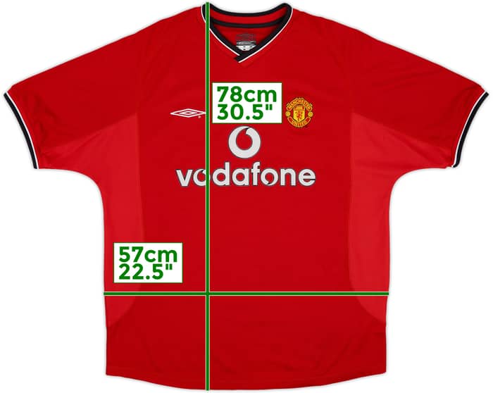 2000-02 Manchester United Home Shirt - 5/10 - (L)