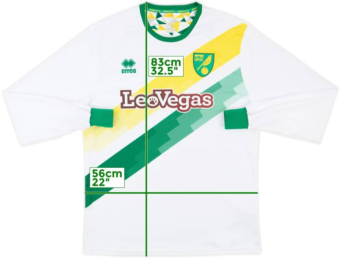 2018-19 Norwich Away L/S Shirt - 10/10 - (XXL)