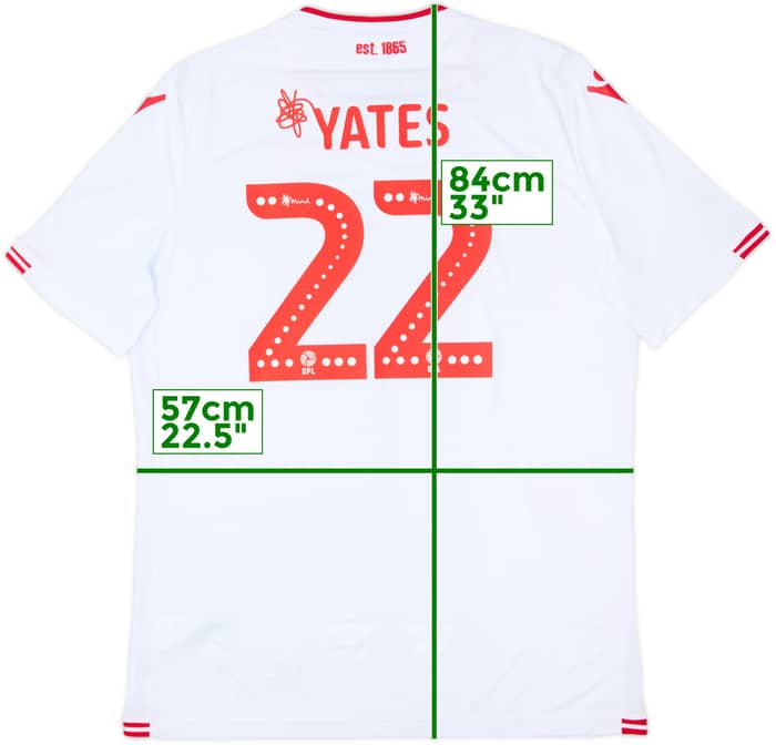 2018-19 Nottingham Forest Away Shirt Yates #22 (3XL)