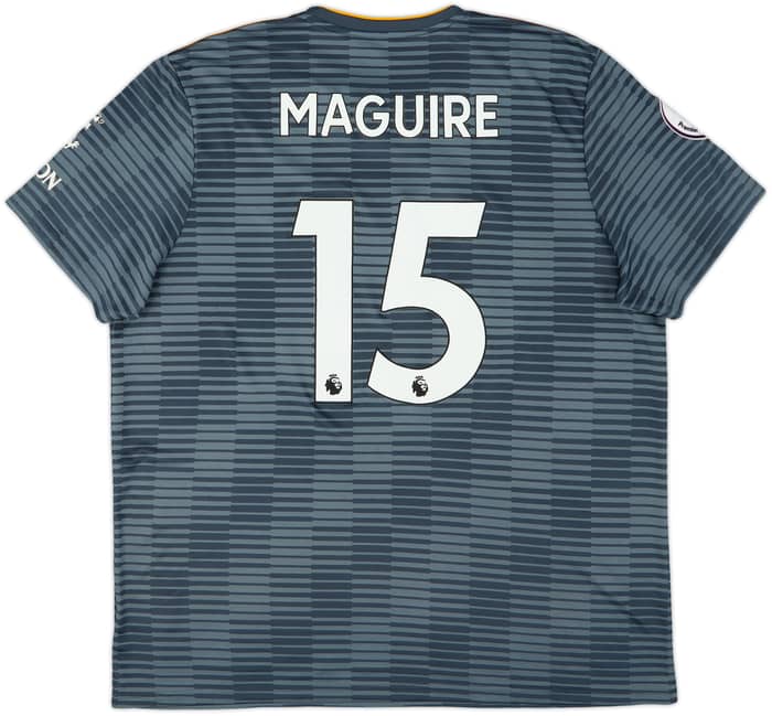 2018-19 Leicester Away Shirt Maguire #15 - 6/10 - (XXL)