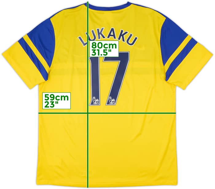 2013-14 Everton Away Shirt Lukaku #17 - 10/10 - (XL)