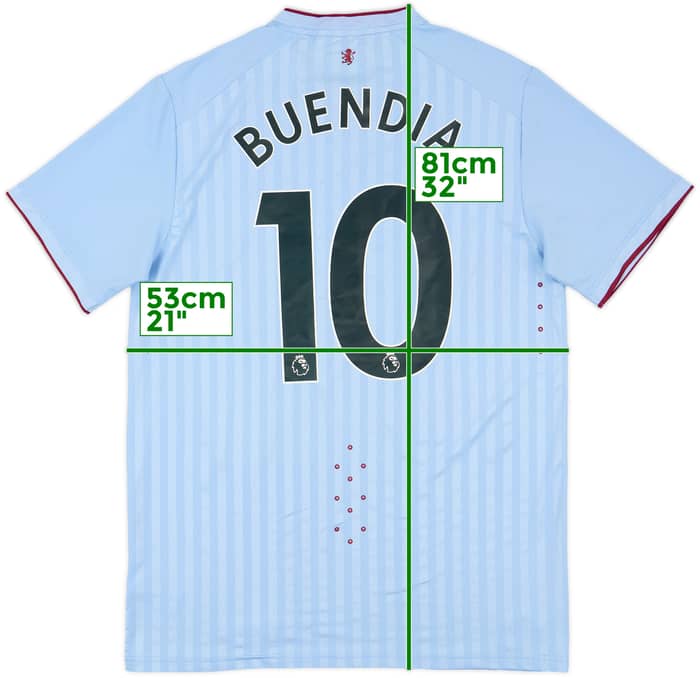 2022-23 Aston Villa Authentic Away Shirt Buendia #10 - 8/10 - (M)