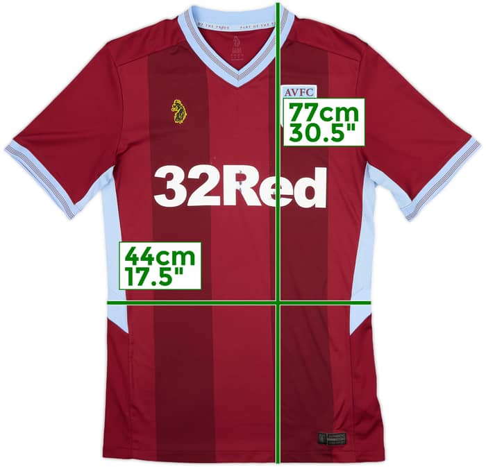 2018-19 Aston Villa Home Shirt - 5/10 - (S)