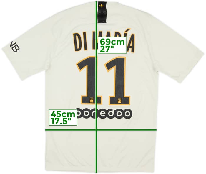 2018-19 Paris Saint-Germain Away Shirt DiMaria #11 - 9/10 - (S)