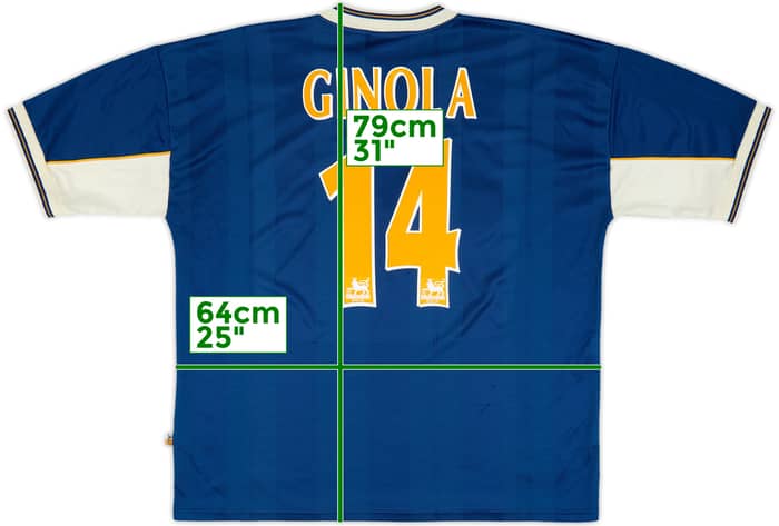 1997-98 Tottenham Away Shirt Ginola #14 - 8/10 - (XXL)