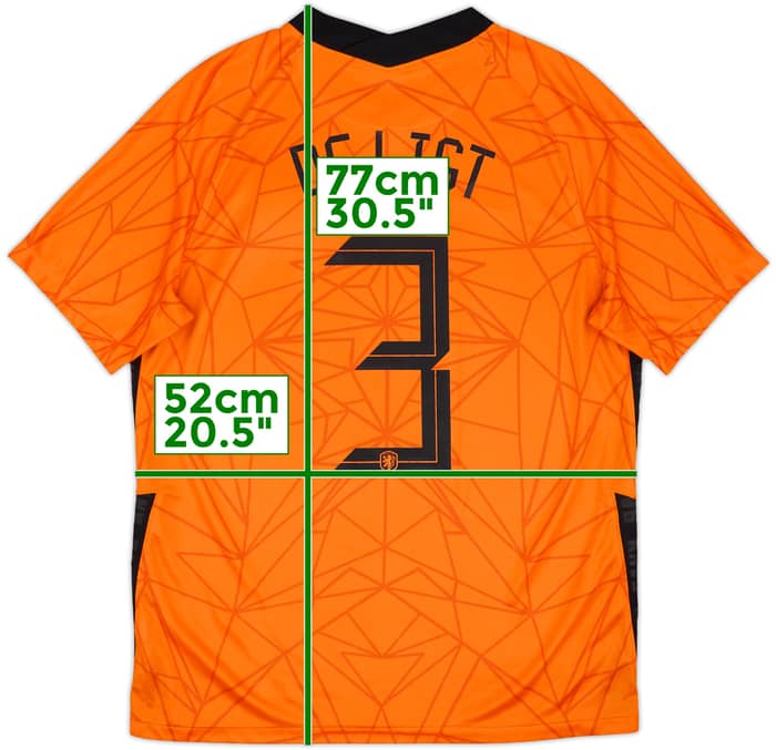 2020-21 Netherlands Home Shirt De Ligt #3 - 10/10 - (L)