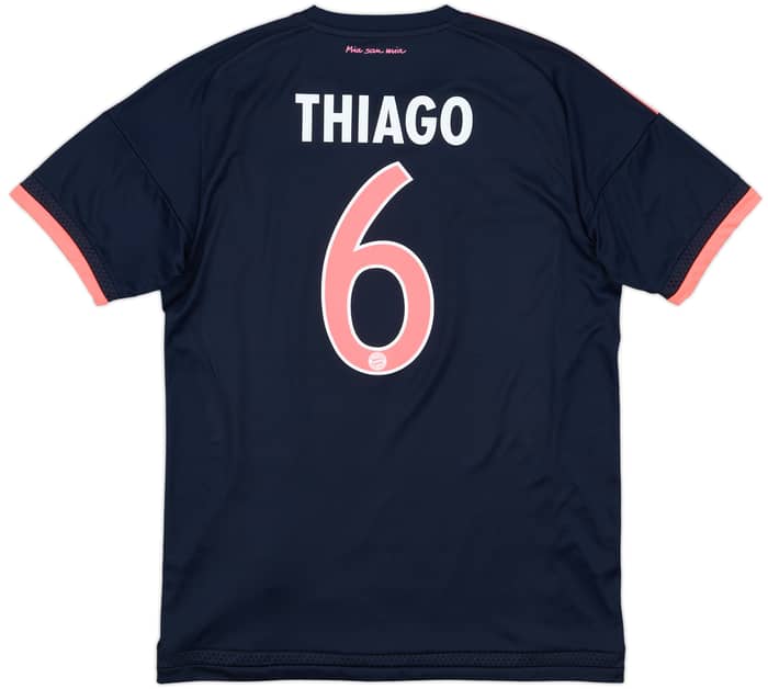 2015-16 Bayern Munich Third Shirt Thiago #6 - 10/10 - (M)