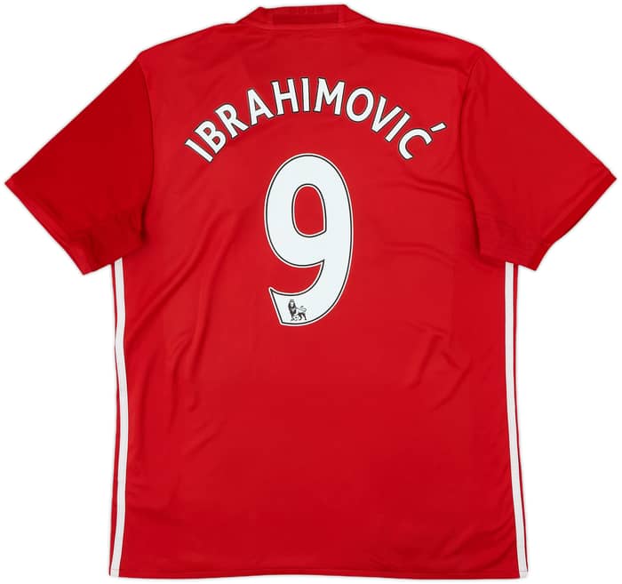 2016-17 Manchester United Home Shirt Ibrahimovic #9 - 5/10 - (L)