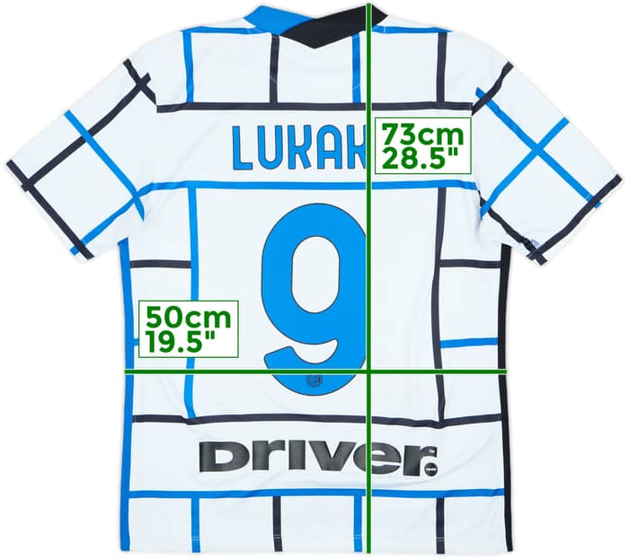 2020-21 Inter Milan Away Shirt Lukaku #9 - 7/10 - (M)