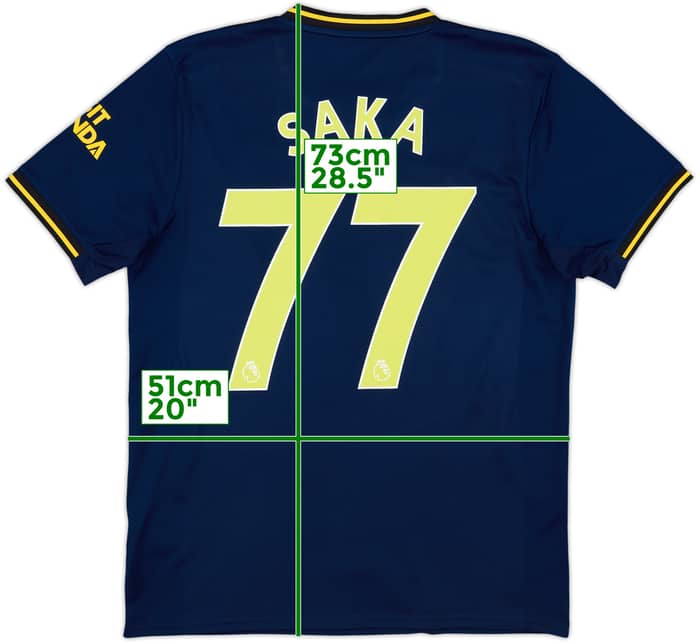 2019-20 Arsenal Third Shirt Saka #77 - 9/10 - (M)