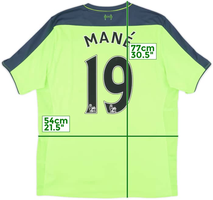 2016-17 Liverpool Third Shirt Mane #19 - 6/10 - (L)