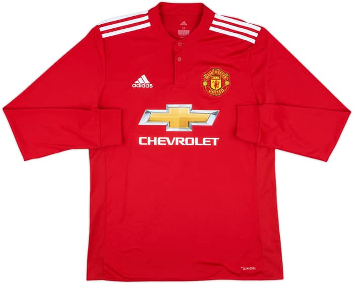 2017-18 Manchester United Home L/S Shirt Ibrahimovic #10 - 10/10 - (M)