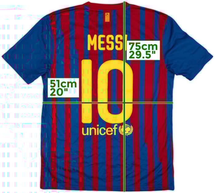 2011-12 Barcelona Home Shirt Messi #10 - 6/10 - (M)