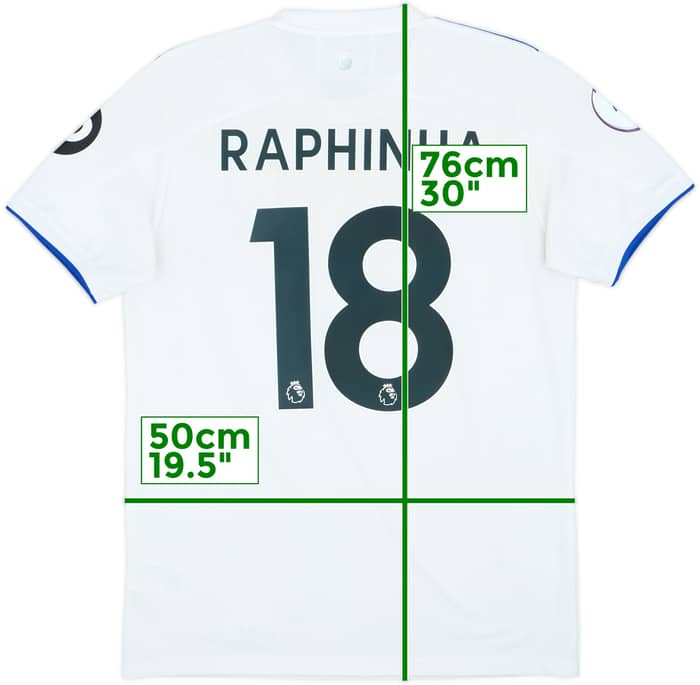 2020-21 Leeds United Home Shirt Raphinha #18 - 6/10 - (M)