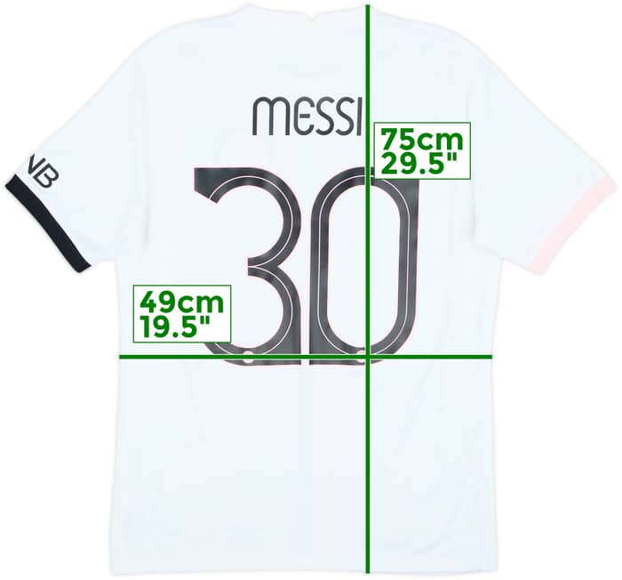 2021-22 Paris Saint-Germain Away Shirt Messi #30 - 8/10 - (M)