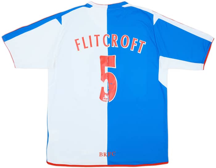 2004-05 Blackburn Home Shirt Flitcroft #5 - 5/10 - (L)