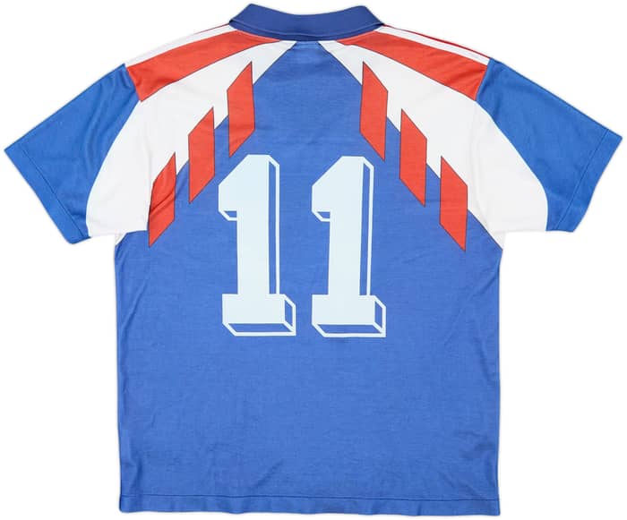 1990-92 France Home Shirt #11 - 8/10 - (L)