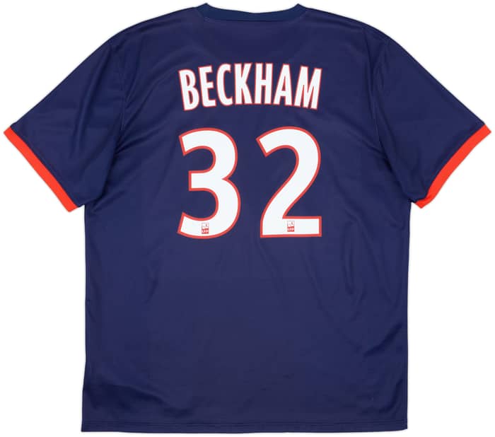 2013-14 Paris Saint-Germain Home Shirt Beckham #32 - 8/10 - (XL)
