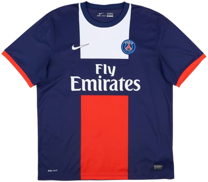 2013-14 Paris Saint-Germain Home Shirt Beckham #32 - 8/10 - (XL)