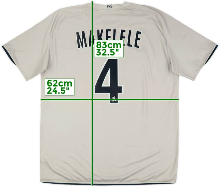 2008-09 Paris Saint-Germain Away Shirt Makelele #4 - 8/10 - (XL)
