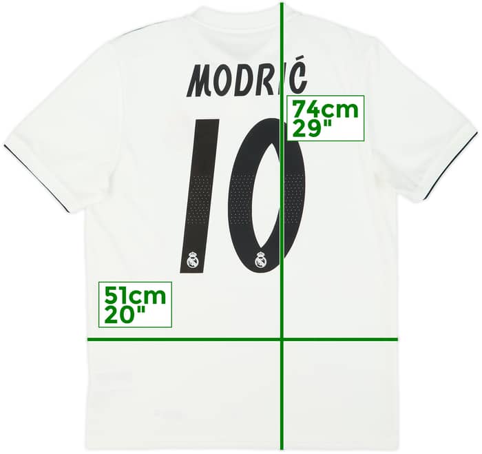 2018-19 Real Madrid Home Shirt Modric #10 - 10/10 - (M)