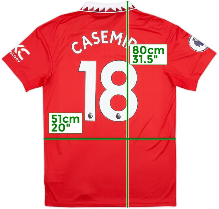 2022-23 Manchester United Home Shirt Casemiro #18 - 10/10 - (M)