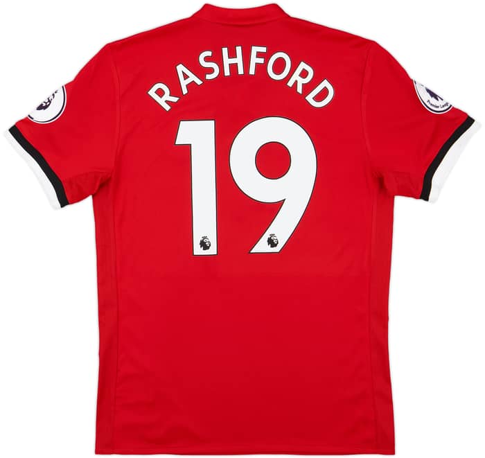 2017-18 Manchester United Home Shirt Rashford #19 - 7/10 - (M)