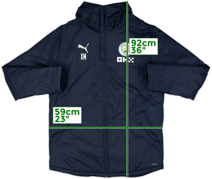 2022-23 Manchester City Puma Staff Issue Bench Coat XM - 9/10 - (L)