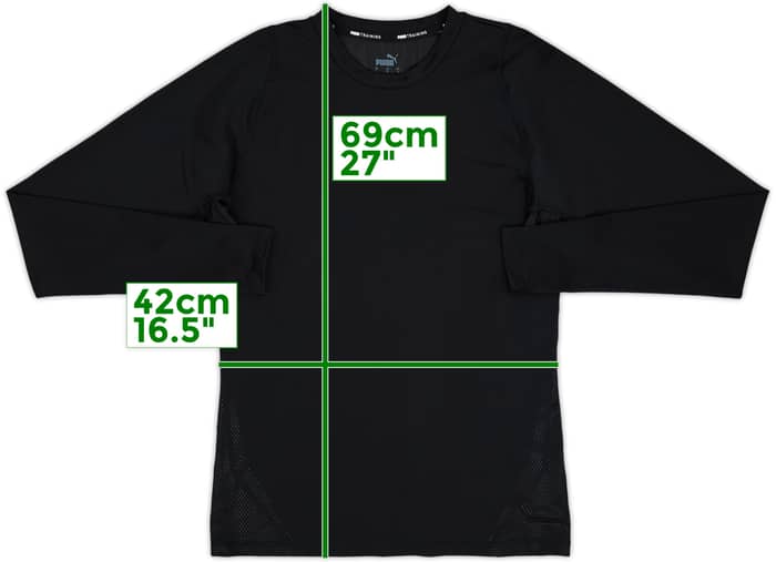 2022-23 Puma Compression L/S Baselayer - 10/10 - (L)