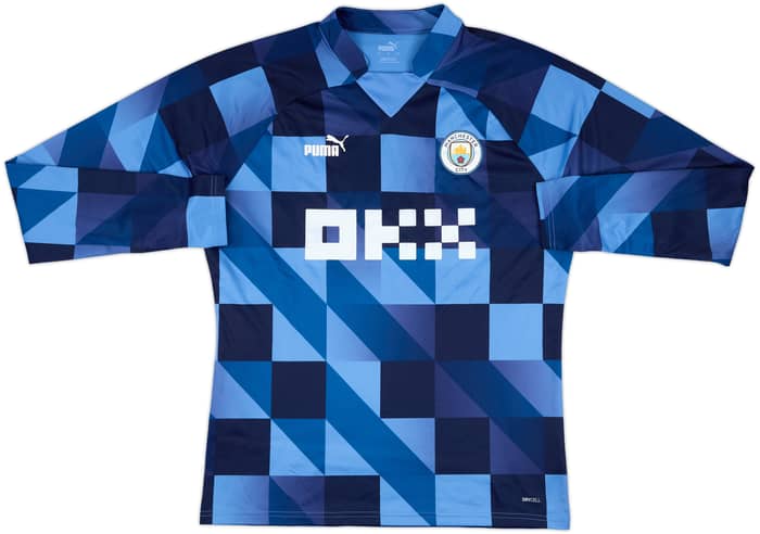 2022-23 Manchester City Puma Pre Match Sweat Top - 7/10 - (L)