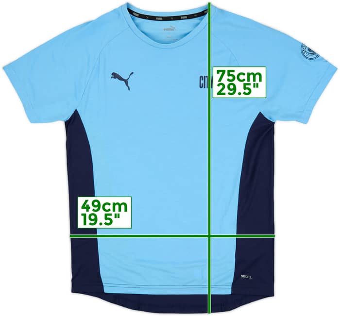 2020-21 Manchester City Puma Cotton Tee - 10/10 - (L)