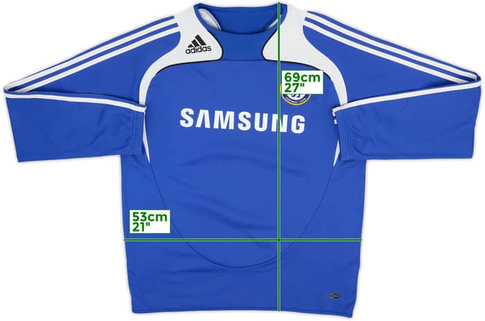 2008-09 Chelsea adidas Sweat Top - 8/10 - (L)
