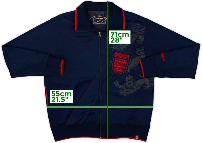 2007-09 England Umbro Track Jacket - 3/10 - (M)