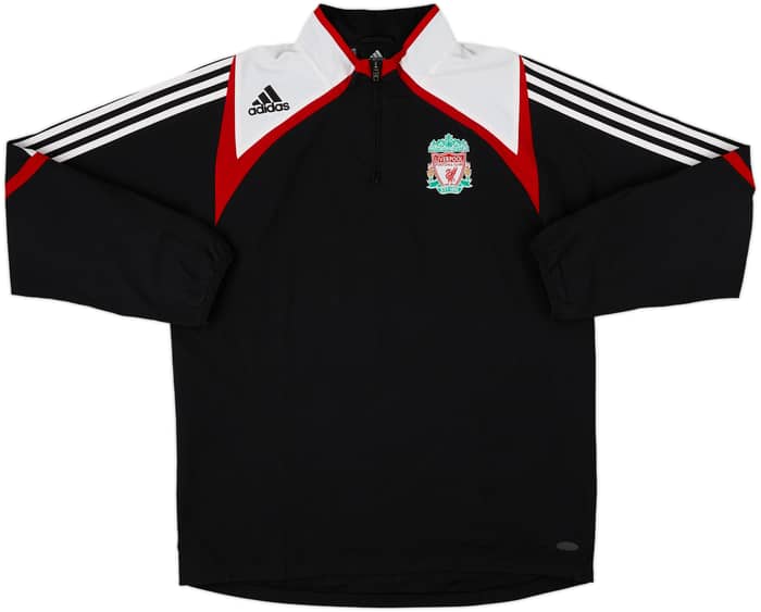 2007-08 Liverpool adidas 1/4 Zip Drill Top - 7/10 - (M/L)