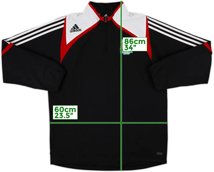 2007-08 Liverpool adidas 1/4 Zip Drill Top - 7/10 - (M/L)