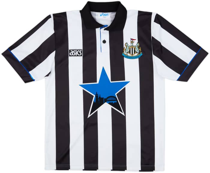1993-95 Newcastle Home Shirt Cole #9 - 8/10 - (M)