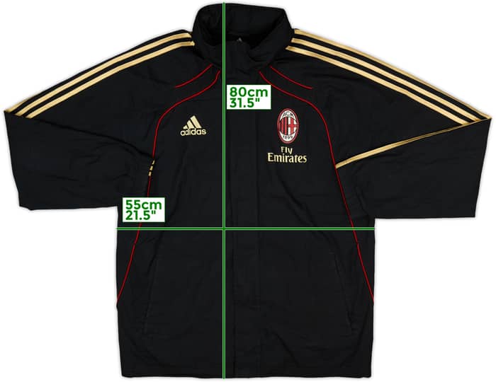 2010-11 AC Milan adidas Track Jacket - 7/10 - (S)