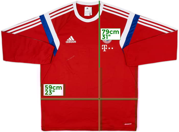 2014-15 Bayern Munich adidas Sweat Top - 6/10 - (L)