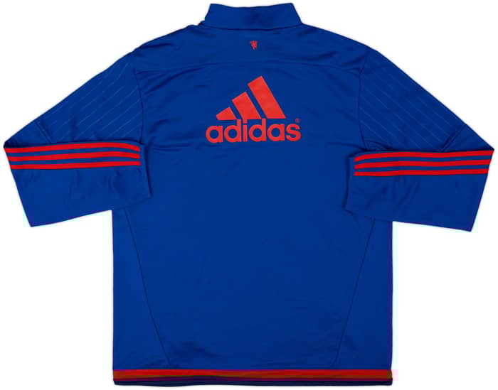 2015-16 Manchester United adidas 1/4 Zip Drill Top - 10/10 - (L)