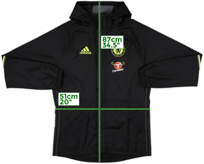 2016-17 Chelsea adidas Hooded Rain Jacket - 10/10 - (S)