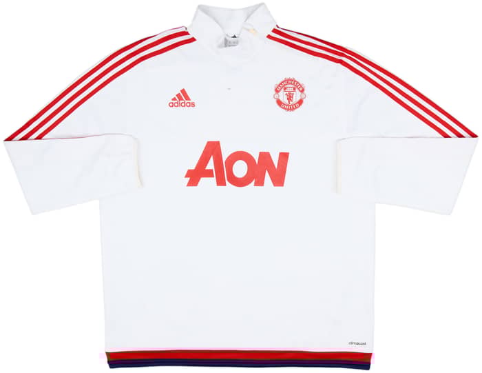 2015-16 Manchester United adidas 1/4 Zip Drill Top - 6/10 - (XL)