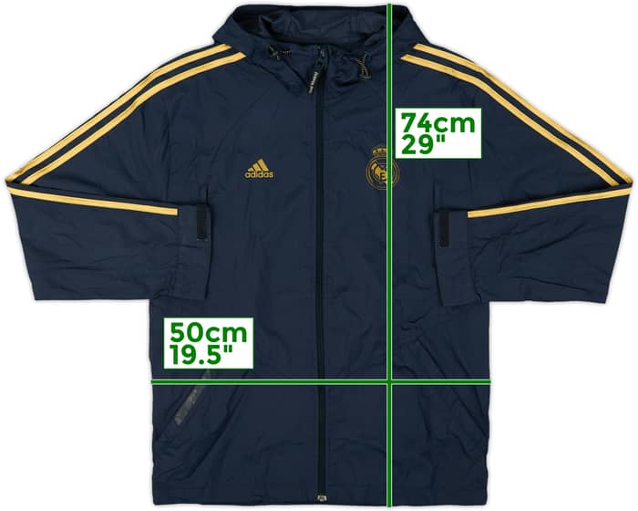 2009-10 Real Madrid adidas Hooded Rain Jacket - 7/10 - (M)