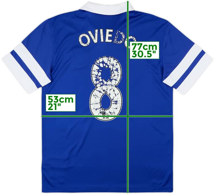 2013-14 Everton Home Shirt Oviedo #8 - 4/10 - (M)