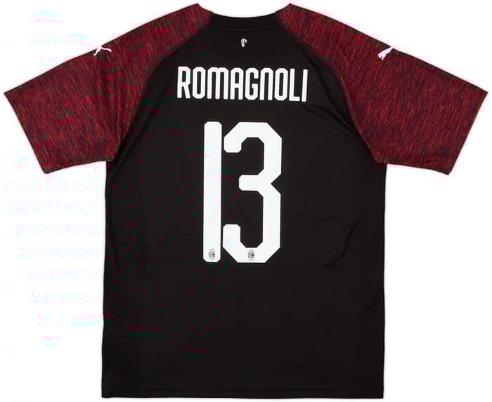 2018-19 AC Milan Third Shirt Romagnoli #13 - 7/10 - (M)