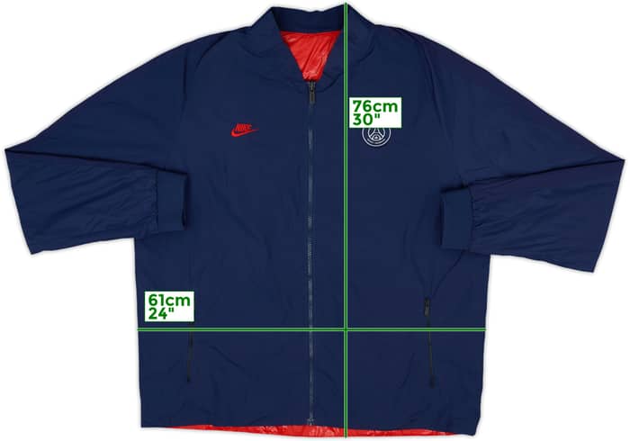 2016-17 Paris Saint-Germain Nike Reversible Track Jacket - 7/10 - (XL)